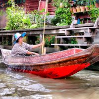 Barcas Mercado Flotante Bangkok