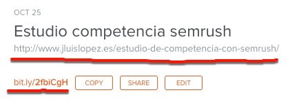 acortadores URL y SEO