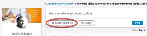 como crear blog gratis linkedin