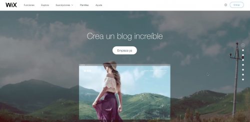 como crear blog gratis wix