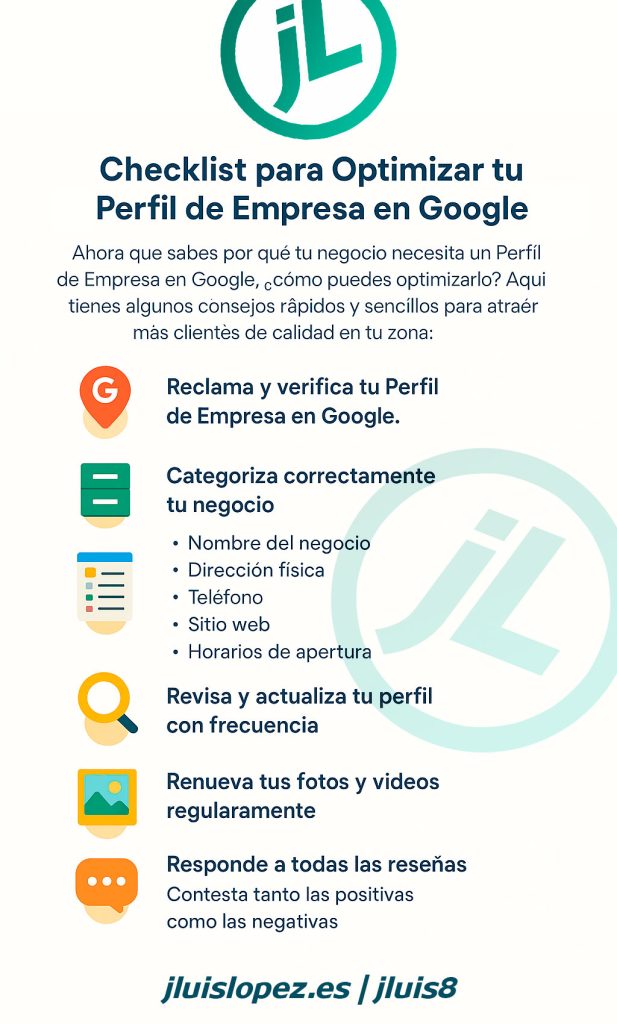 Checklist para Optimizar tu Perfil de Empresa en Google