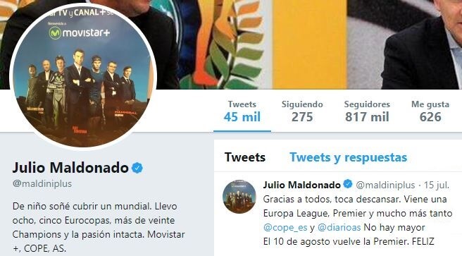 twitter julio maldonado Maldini