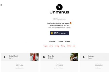 Toda la música publicada en Unminus puede ser utilizada gratuitamente.