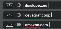 diferentes nombres dominio