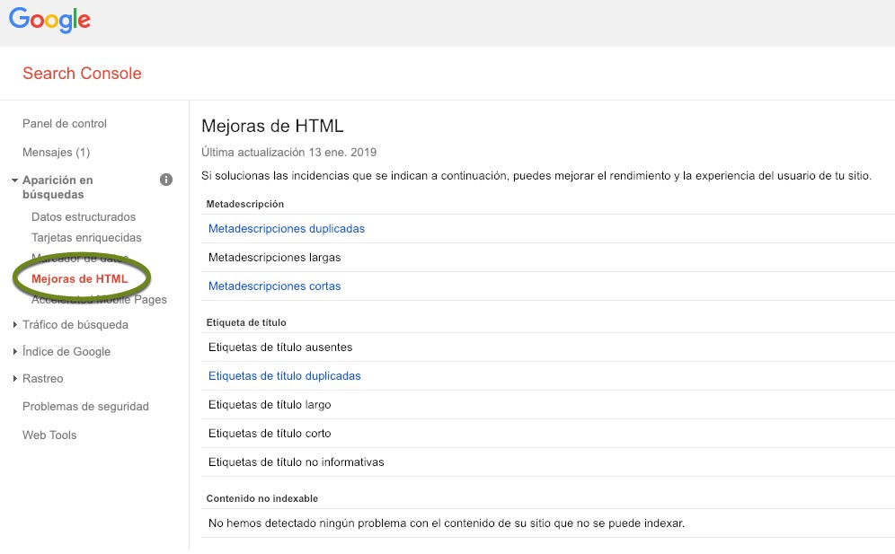 Informe de Mejoras HTML