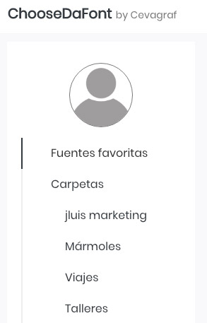 choosedafont carpetas privadas