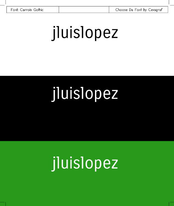 choosedafont exportar logos