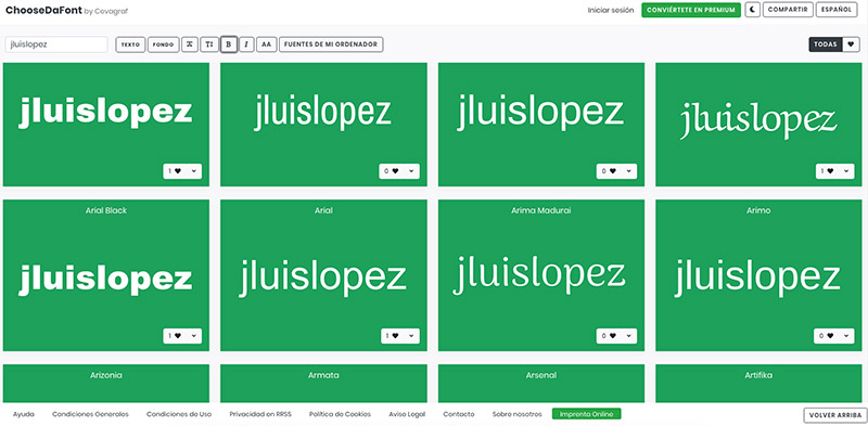 choosedafont logotipos