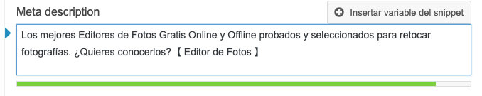 meta descripcion wordpress