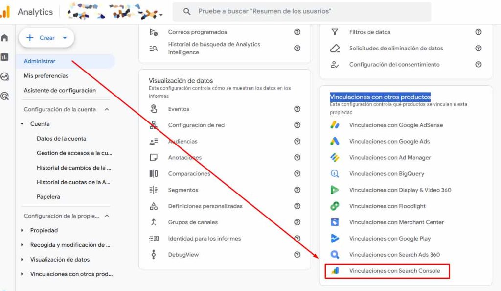 Conectar Google Search Console A Google Analytics
