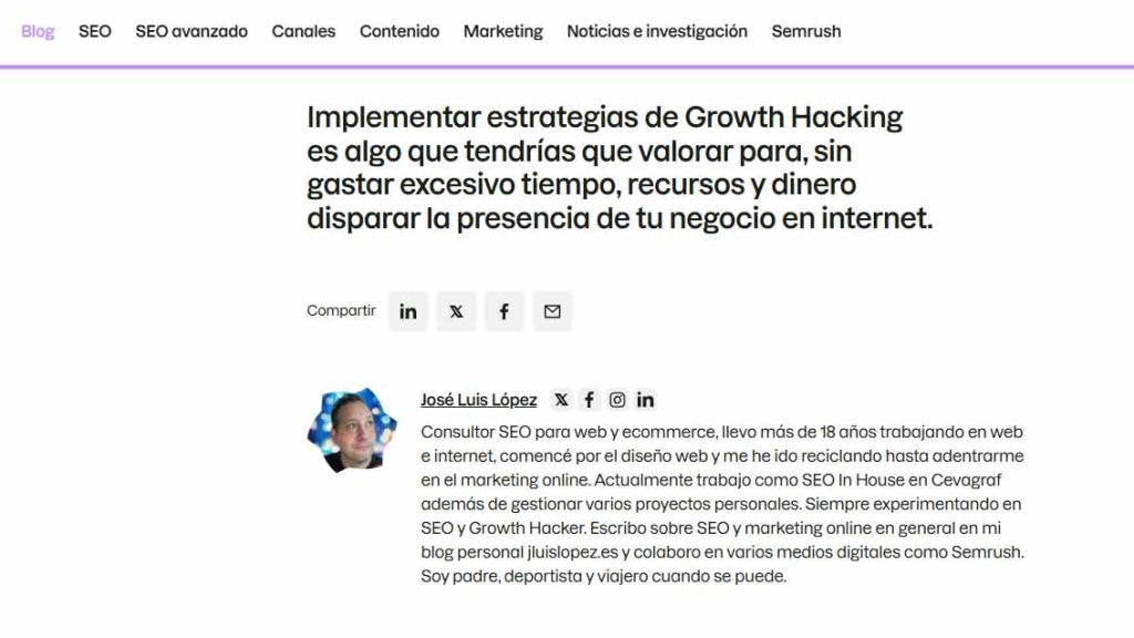 Jose Luis Lopez En Semrush