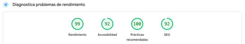 Diagnósticos de Rendimiento