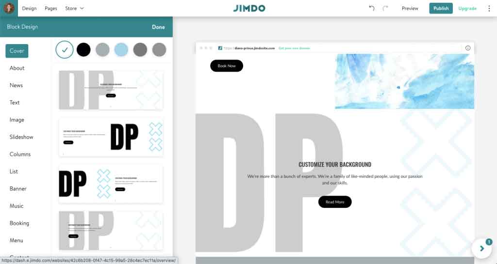 Jimdo Website Builder